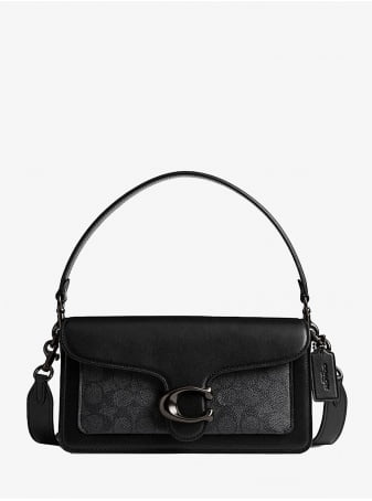 Сумка COACH Tabby Leather Shoulder Bag In Signature Canvas Small